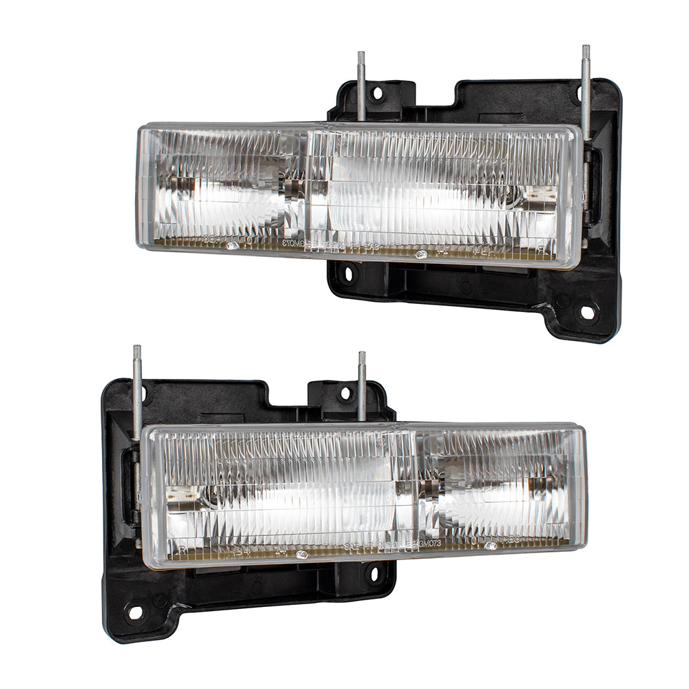 Brock 1221-0010C 10pc Light Set Headlights, Tail Lights, Park/Signal and Side Markers Compatible With 1994-2002 Chevrolet C/K Pickup 1994 Chevrolet Blazer 1995-1999 Chevrolet Tahoe/Suburban - No GMC