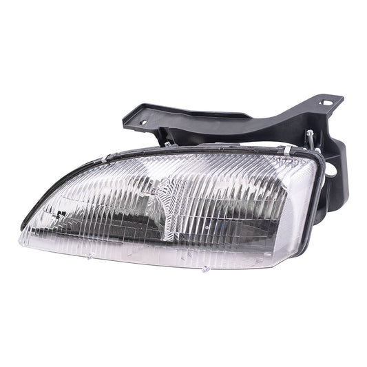 Brock Replacement Driver Headlight Compatible with 1995-1999 Cavalier 16523441