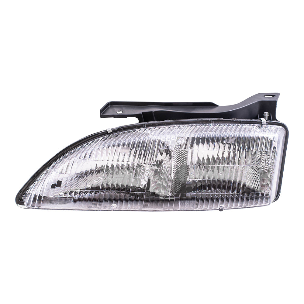 Brock Replacement Driver Headlight Compatible with 1995-1999 Cavalier 16523441