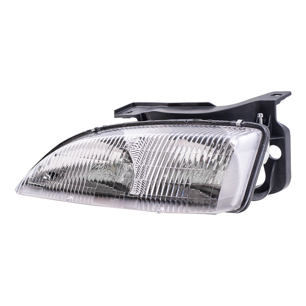 Brock Replacement Driver Headlight Compatible with 1995-1999 Cavalier 16523441