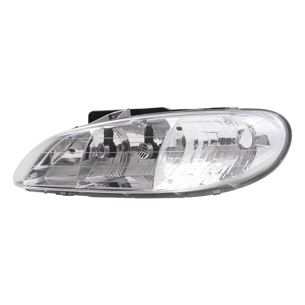 Brock Replacement Passenger Headlight Compatible with 1996 1997 1998 Grand Am 16524658