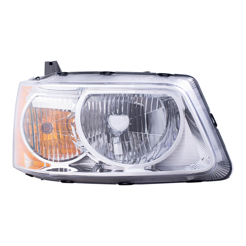 Brock Replacement Passenger Headlight Compatible with 2006-2009 Torrent 15890728