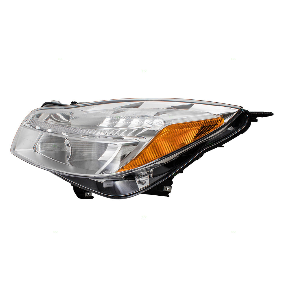 Brock Replacement Driver and Passenger Set Halogen Headlights Compatible with 2011 2012 2013 Regal 22794767 22794766