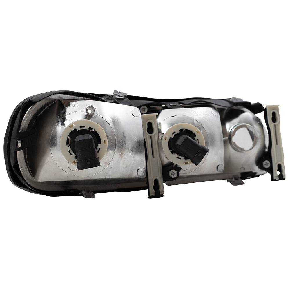 Brock Replacement Driver Side Halogen Combination Headlight Assembly Compatible with 1997-2003 Malibu 22618782