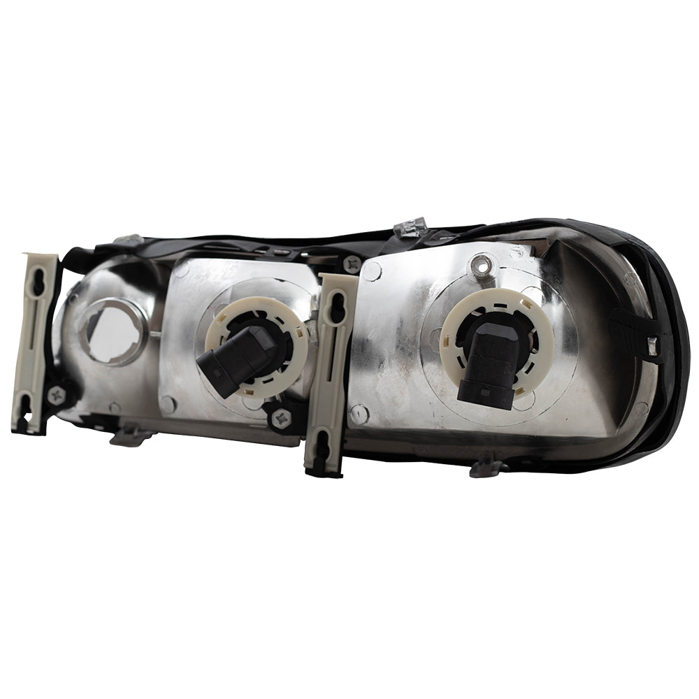 Brock Replacement Passenger Side Halogen Combination Headlight Assembly Compatible with 1997-2003 Malibu 22618781