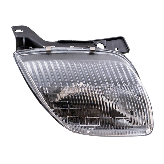 Brock Replacement Passenger Halogen Headlight Compatible with 95-02 Sunfire 16530152