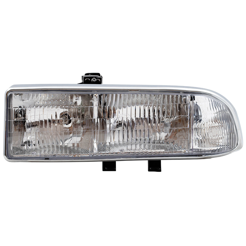 Brock Aftermarket Replacement Driver Left Composite Halogen Combination Headlight Assembly