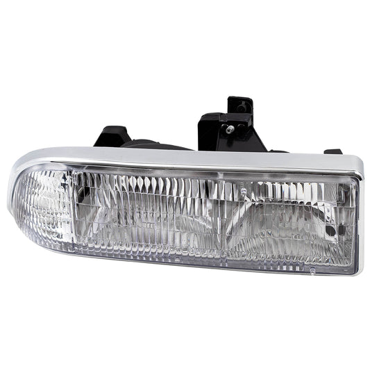 Brock Aftermarket Replacement Passenger Right Composite Halogen Combination Headlight Assembly