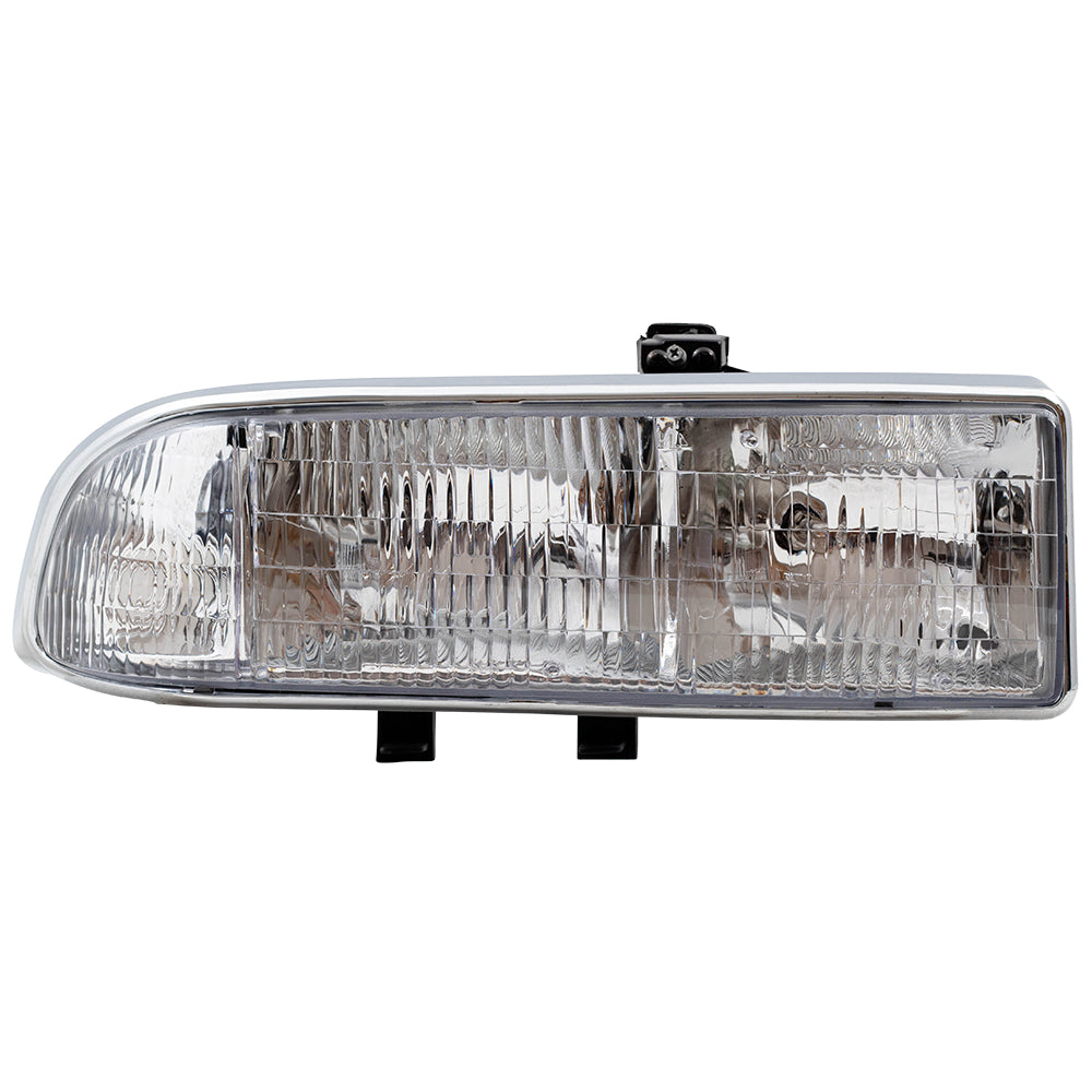 Brock Aftermarket Replacement Passenger Right Composite Halogen Combination Headlight Assembly