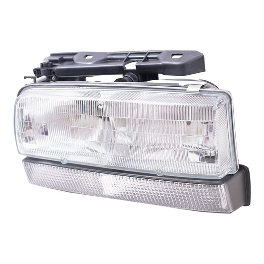 Brock Replacement Driver Headlight Compatible with 92-96 LeSabre 91-96 Park Avenue 16523429