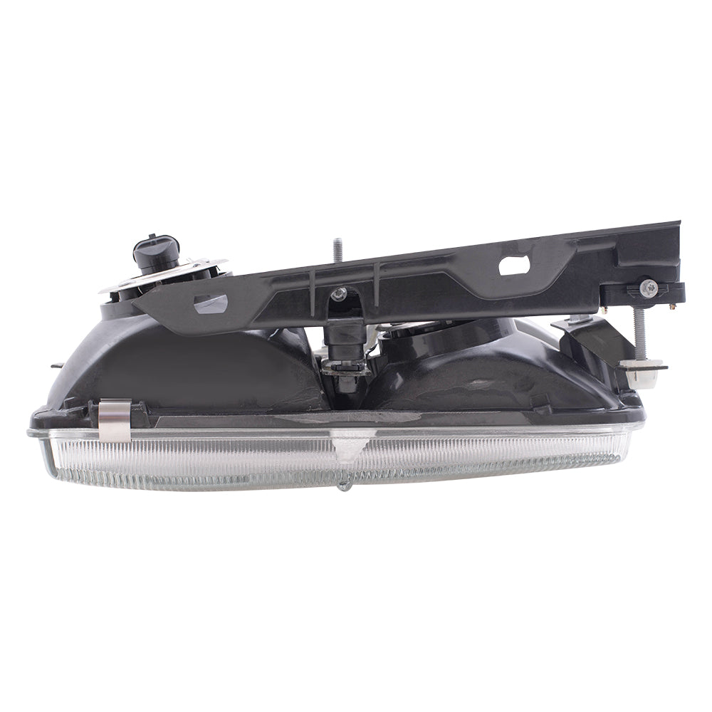 Brock Replacement Driver and Passenger Set Headlights Compatible with 92-96 LeSabre 91-96 Park Avenue 16523429 16523430