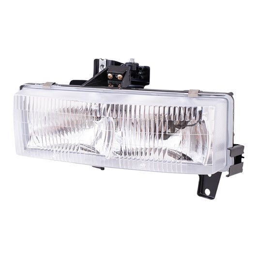 Brock Replacement Driver Composite Headlight Compatible with 1996-2002 Savana Express Van 16522159