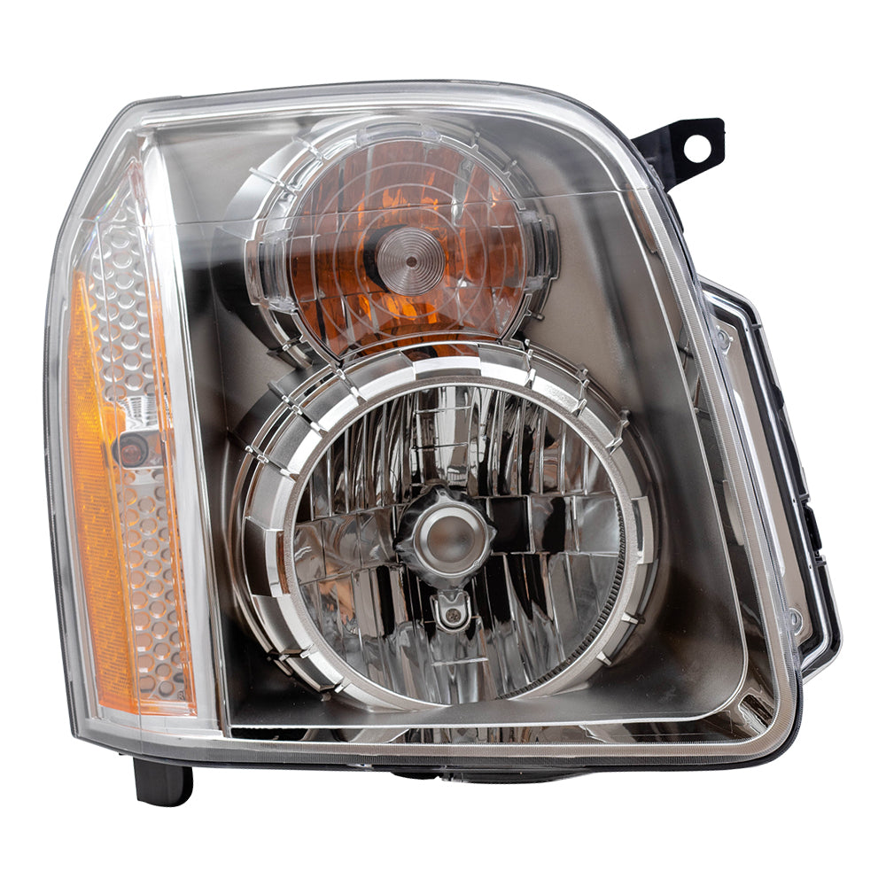 Brock Replacement Passenger Headlight Compatible with 2007-2014 Yukon Denali & Yukon XL Denali 20969897