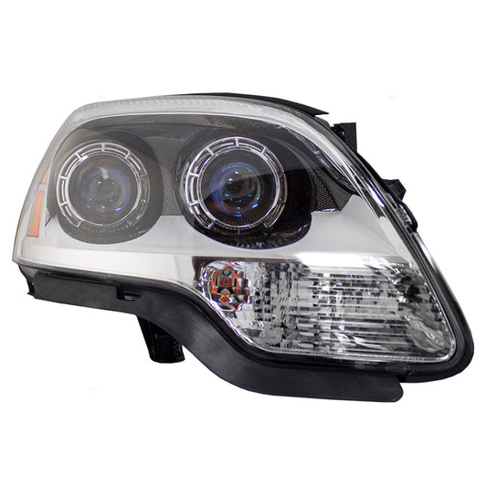 Brock Replacement Passenger Halogen Headlight with Blue Lens Compatible with 2007-2012 Acadia 25826764