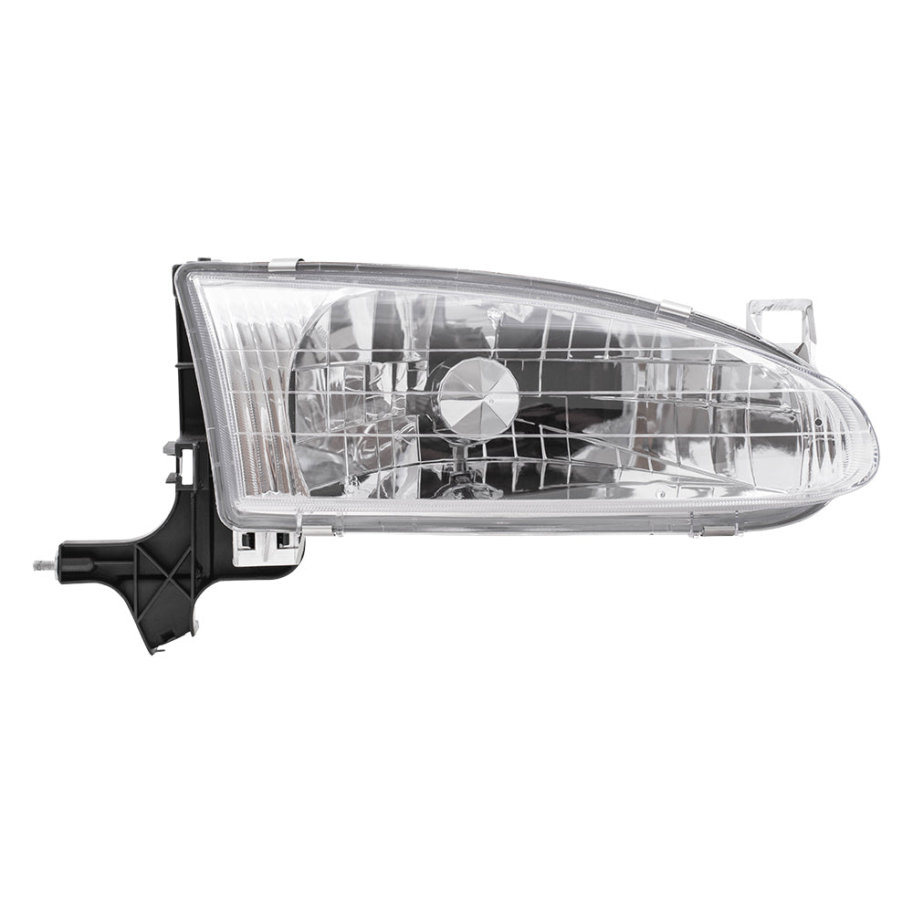 Brock Replacement Passenger Side Halogen Headlight Assembly Compatible with 1998-2002 Prizm 94857180