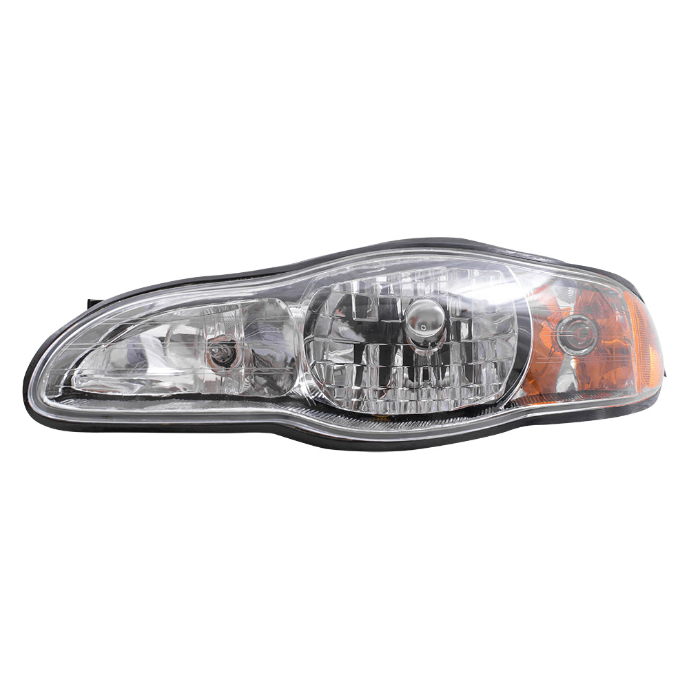 Brock Replacement Driver and Passenger Set Headlights Compatible with 2000-2005 Monte Carlo 10349960 10349959