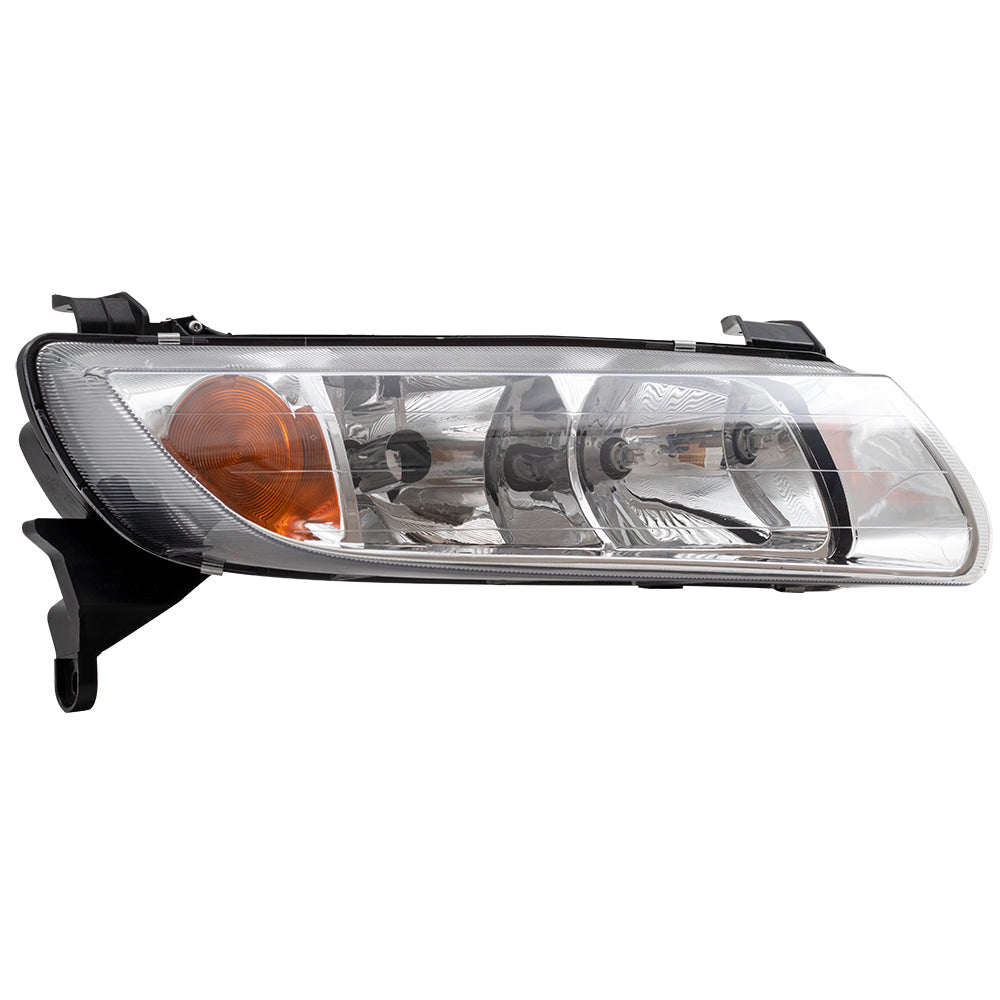 Brock Replacement Driver and Passenger Set Headlights Compatible with 2000 2001 2002 L-Series 90583594 90583595