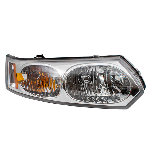 Brock Replacement Passenger Headlight Compatible with 2003-2007 Ion Sedan 15919400