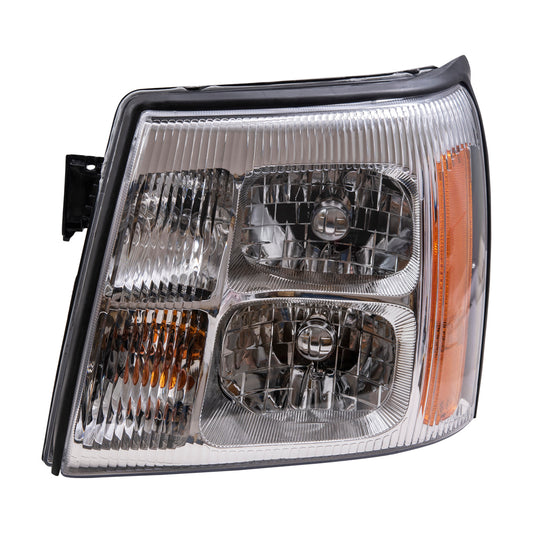 Brock Replacement Driver Halogen Headlight Compatible with 2002 Escalade & Escalade EXT Pickup Truck 15181851