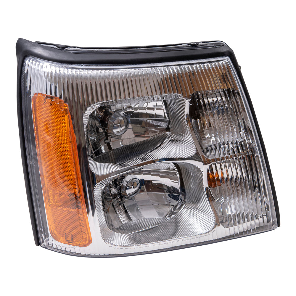 Brock Replacement Passenger Halogen Headlight Compatible with 15181850