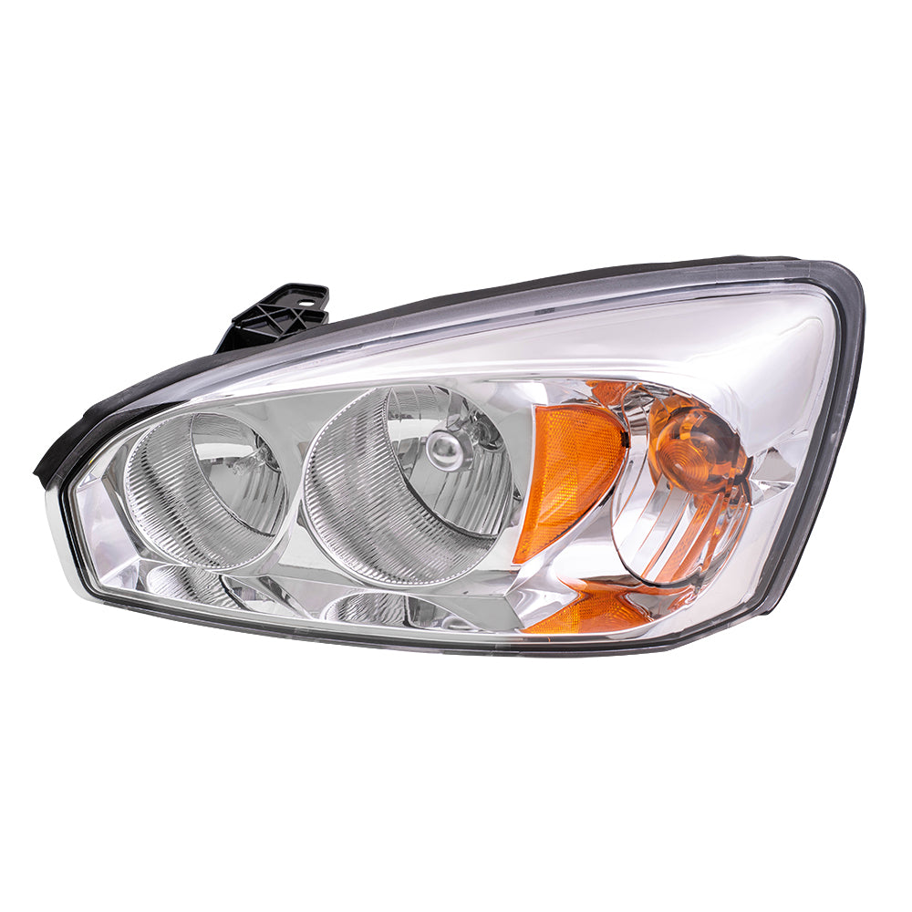 Brock Replacement Driver Headlight Compatible with 2004-2007 Malibu Malibu Maxx 2008 Malibu Classic 15851373