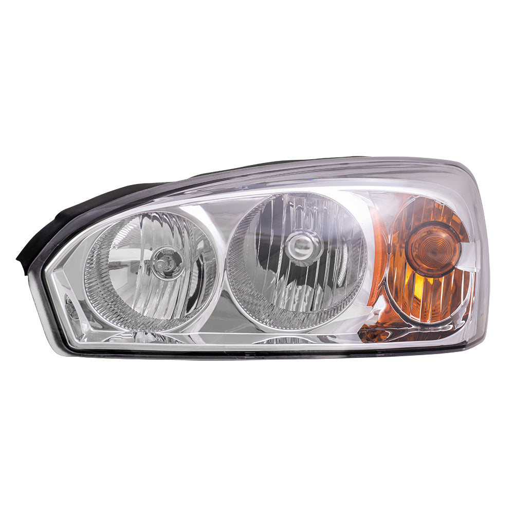 Brock Replacement Driver Headlight Compatible with 2004-2007 Malibu Malibu Maxx 2008 Malibu Classic 15851373