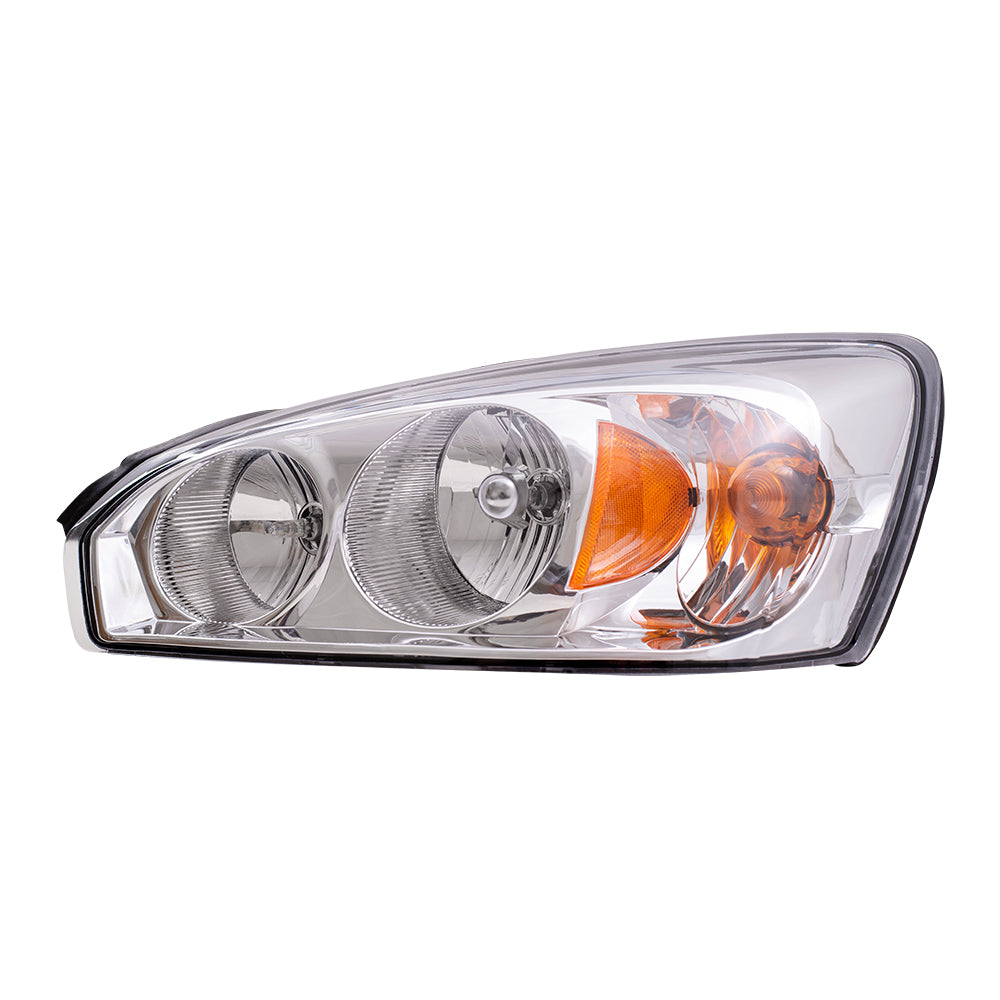 Brock Replacement Driver Headlight Compatible with 2004-2007 Malibu Malibu Maxx 2008 Malibu Classic 15851373