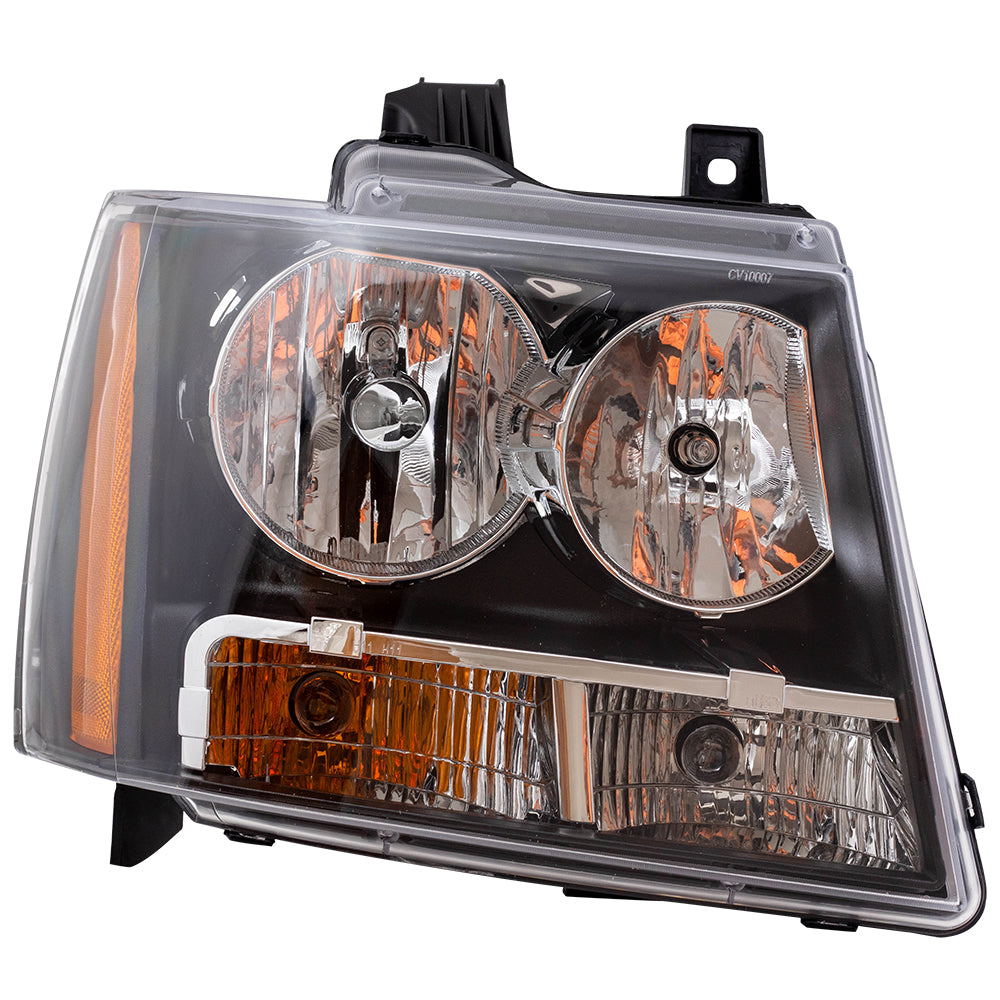 Brock Replacement Passenger Headlight Compatible with 2007-2014 Tahoe Suburban 2007-2013 Avalanche Pickup Truck