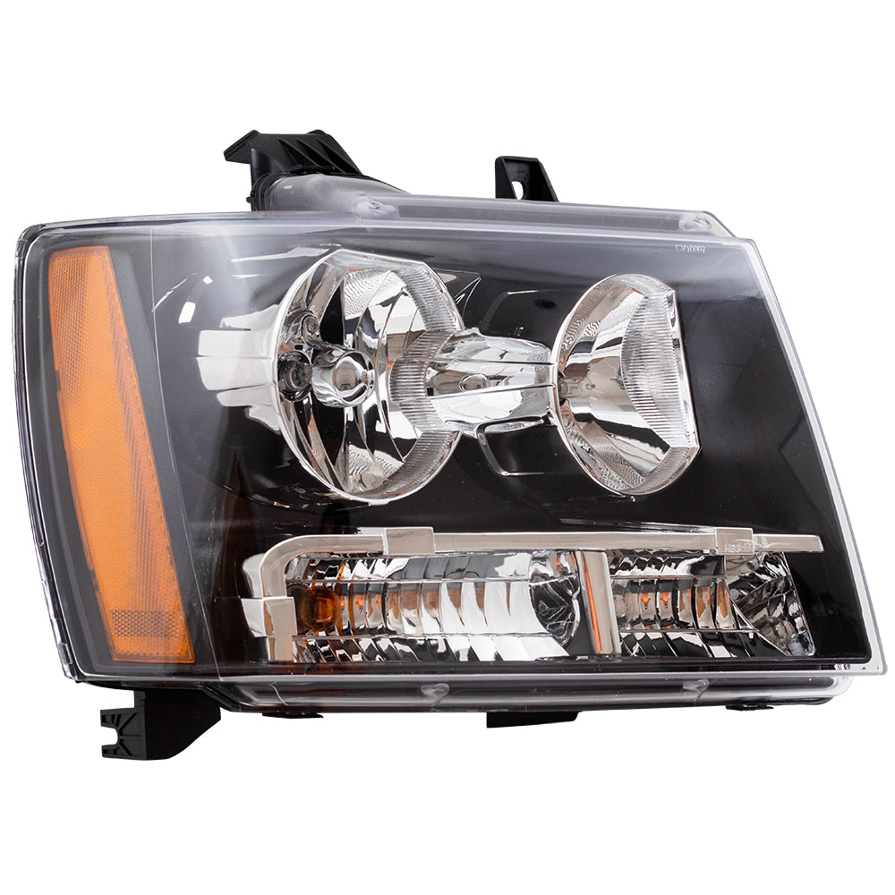 Brock Replacement Passenger Headlight Compatible with 2007-2014 Tahoe Suburban 2007-2013 Avalanche Pickup Truck