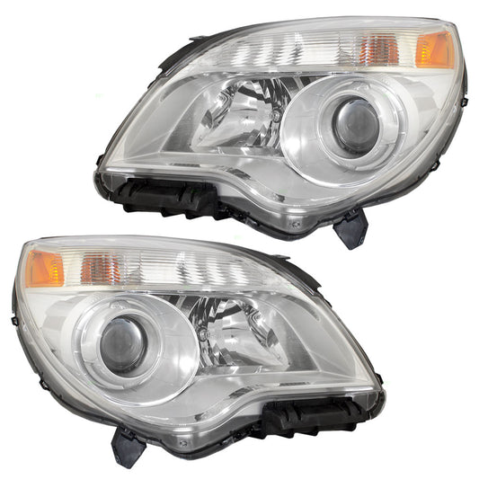 Brock 1221-0125LR Halogen Headlight Assembly Set