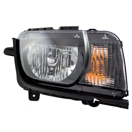 Brock Replacement Passenger Halogen Headlight Compatible with 2010-2013 Camaro 22959918