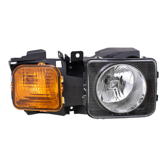 Brock Replacement Passenger Halogen Headlight Compatible with 06-10 H3 & H3T Truck 15951164