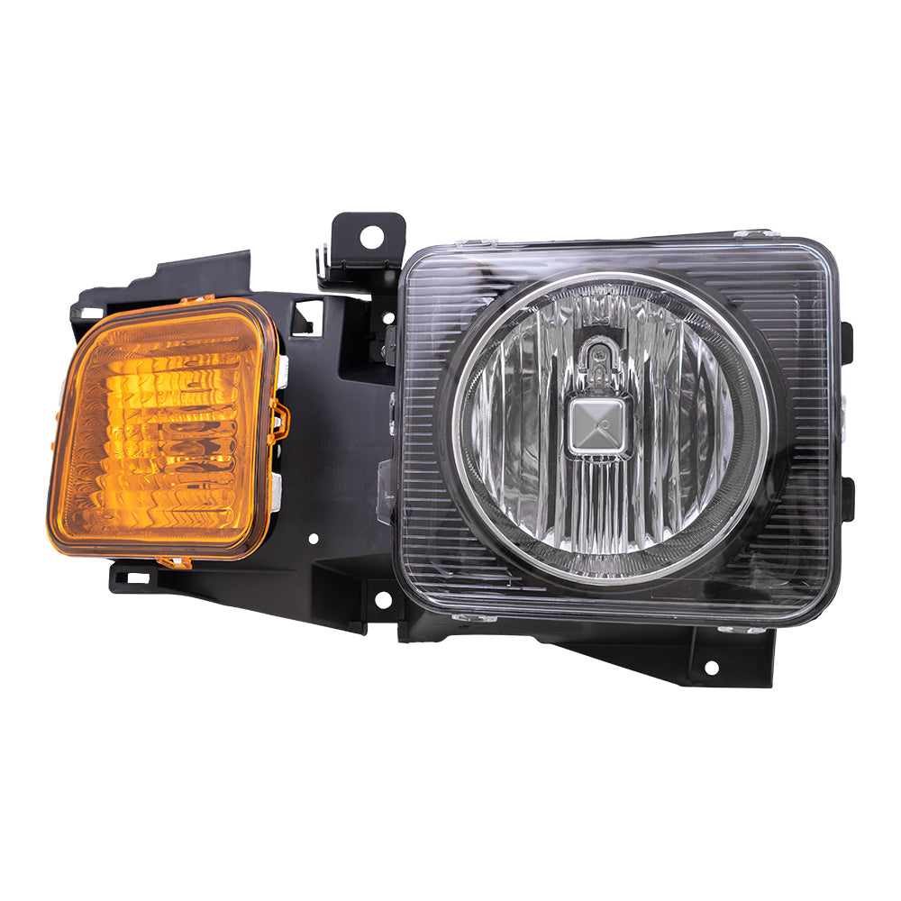 Brock Replacement Passenger Halogen Headlight Compatible with 06-10 H3 & H3T Truck 15951164