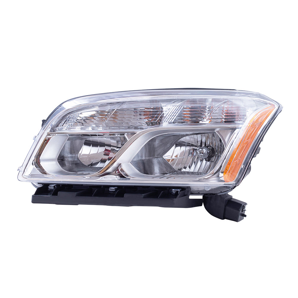 Brock Aftermarket Replacement Driver Left Halogen Combination Headlight Assembly Compatible With 2013-2016 Chevy Trax