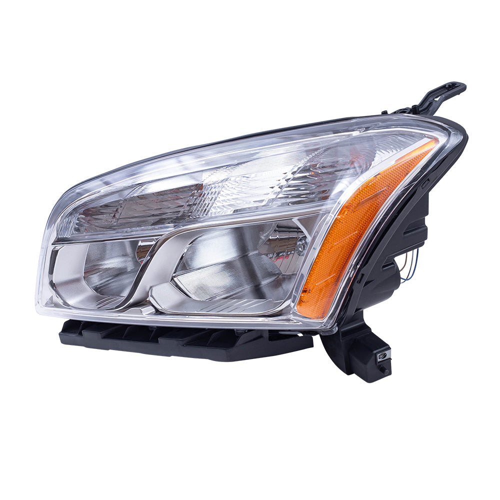 Brock Aftermarket Replacement Driver Left Halogen Combination Headlight Assembly Compatible With 2013-2016 Chevy Trax