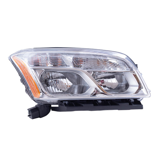 Brock Aftermarket Replacement Passenger Right Halogen Combination Headlight Assembly Compatible With 2013-2016 Chevy Trax