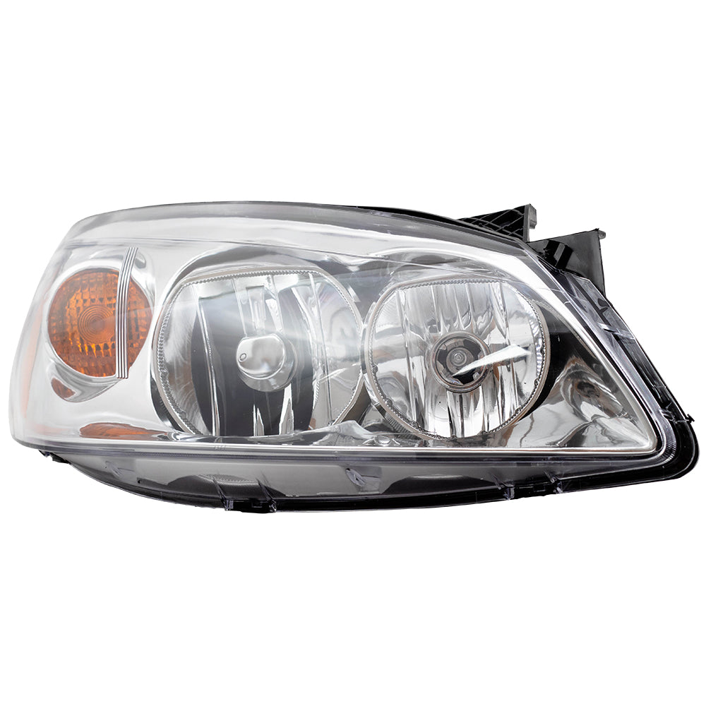 Brock Replacement Passenger Headlight with Amber Signal Compatible with 2005-2010 G6 20821144