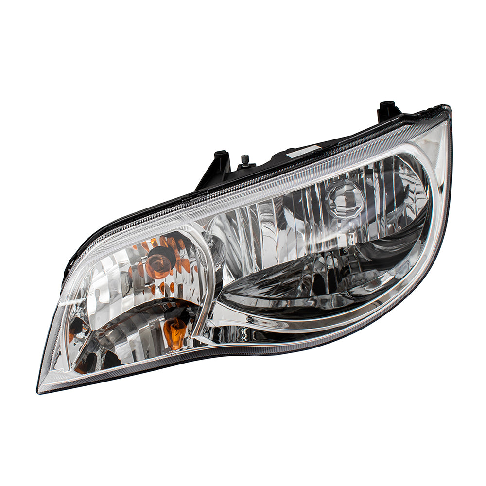 Brock Replacement Driver Headlight Lens Compatible with 2003-2007 Ion Coupe 15264217