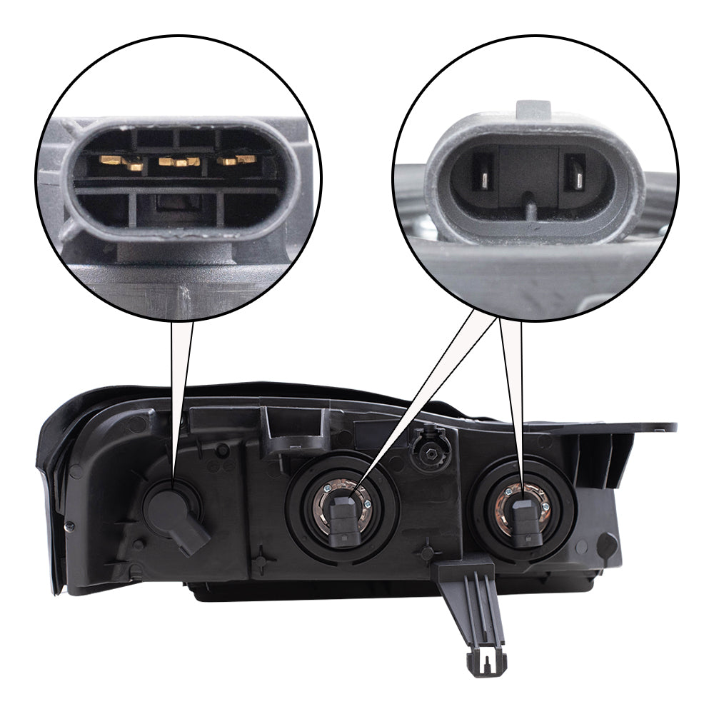 Brock Replacement Driver Headlight Compatible with 2006-2007 Vue 15877671