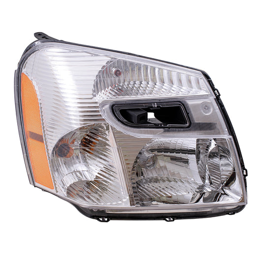 Brock Replacement Passenger Headlight Lens Compatible with 2005-2009 Equinox 15888059