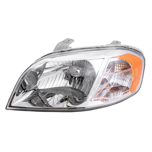 Brock Replacement Driver Headlight Compatible with 2007-2011 Aveo Sedan Left Headlight with Housing 96650525