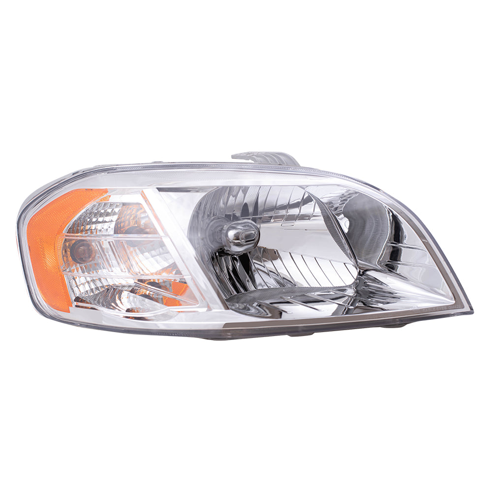 Brock Replacement Passenger Headlight Compatible with 2007-2011 Aveo Sedan Right Headlight with Housing 96650526