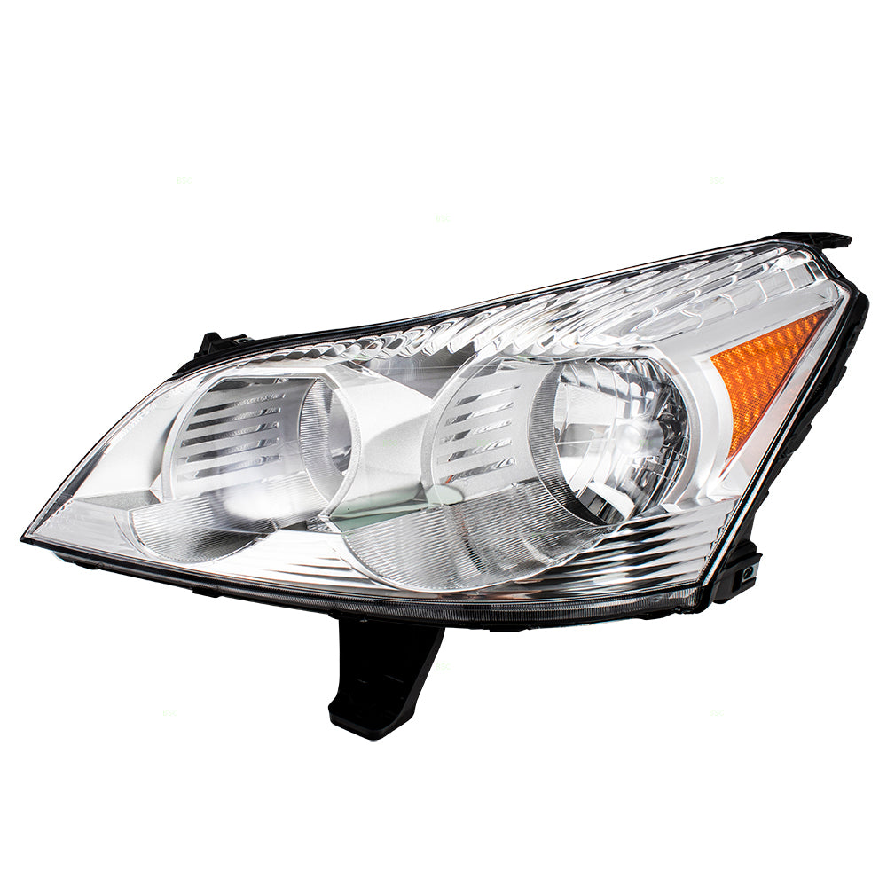 Brock Replacement Driver and Passenger Set Headlights Compatible with 2009 2010 2011 2012 Traverse