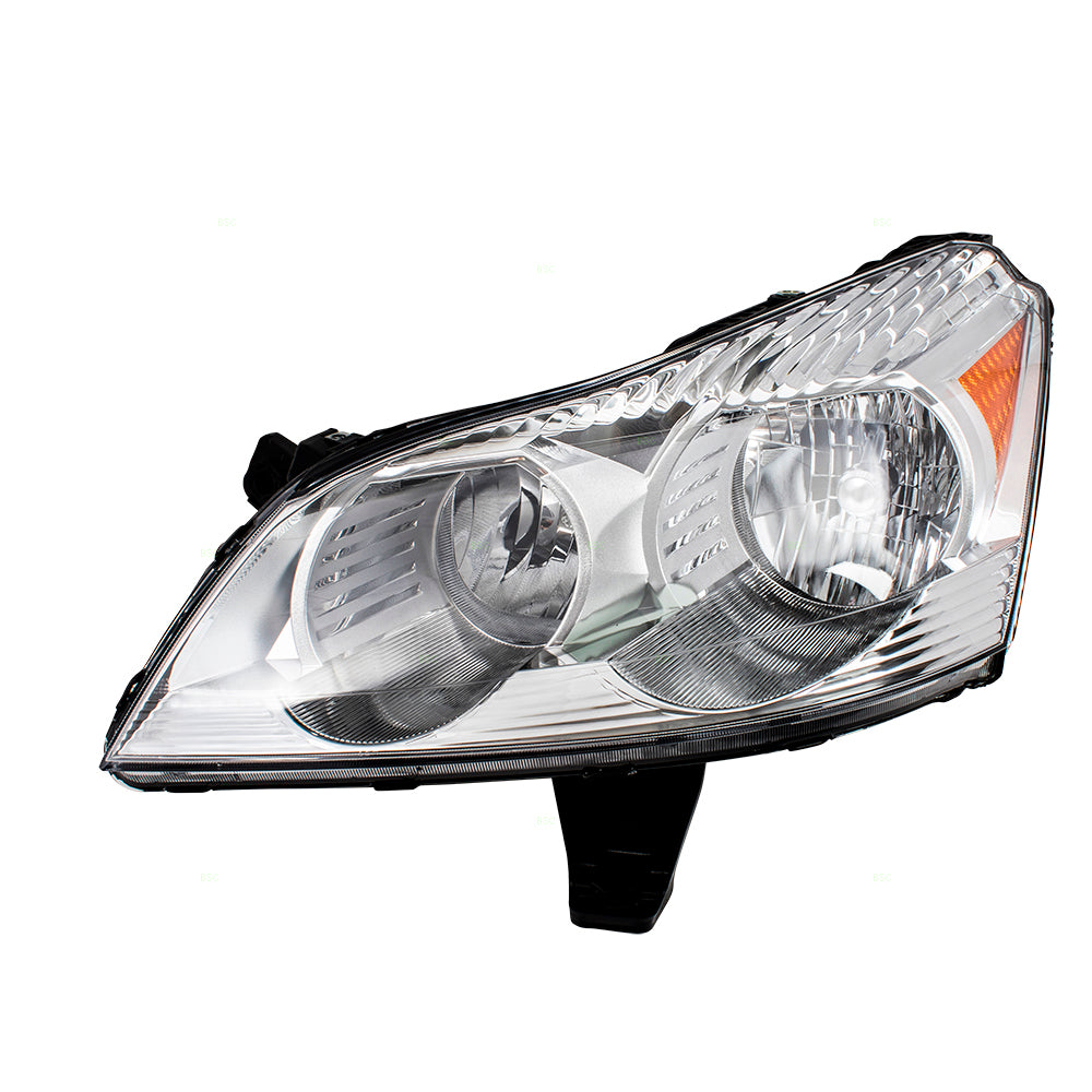 Brock Replacement Driver and Passenger Set Headlights Compatible with 2009 2010 2011 2012 Traverse