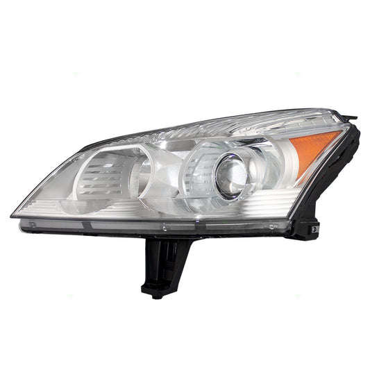 Brock Replacement Driver Headlight with Projector Beam Compatible with 2009 2010 2011 2012 Traverse 20794801