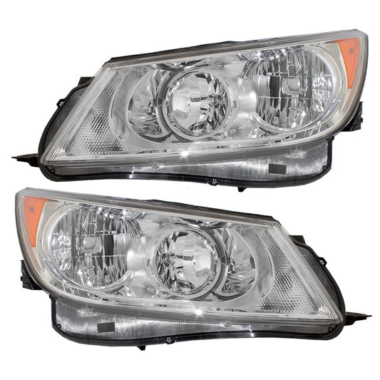 Brock Replacement Driver and Passenger Set Headlights Compatible with 2010-2013 LaCrosse 20941383 20941382