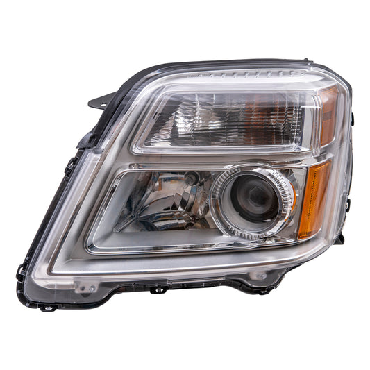 Brock Replacement Driver Side CAPA-Certified Halogen Headlight Compatible with 2010-2015 Terrain