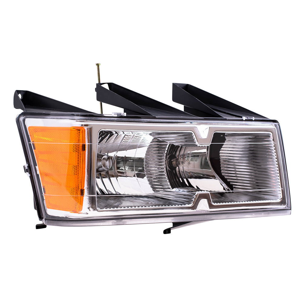 Brock Replacement Driver and Passenger Set Headlights Compatible with 2004-2012 Colorado Canyon Pickup Truck