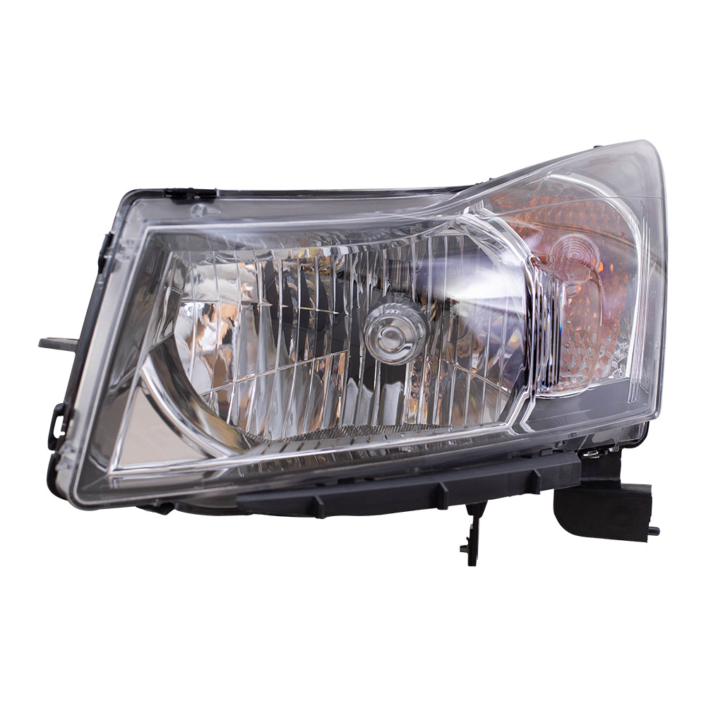 Brock Replacement Driver Side Headlight Assembly with Clear Signal Trim Compatible with 2012-2015 Cruze & 2016 Cruze Limited