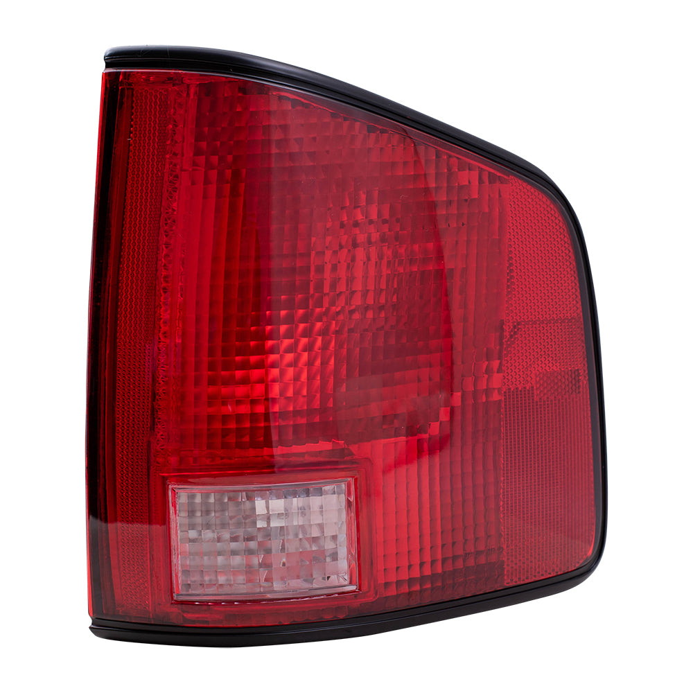 Brock Replacement Driver and Passenger Side Tail Light Units with Black Edge Compatible with 1994-2004 S10, 94-04 Sonoma and 96-00 Hombre 5978195 5978196